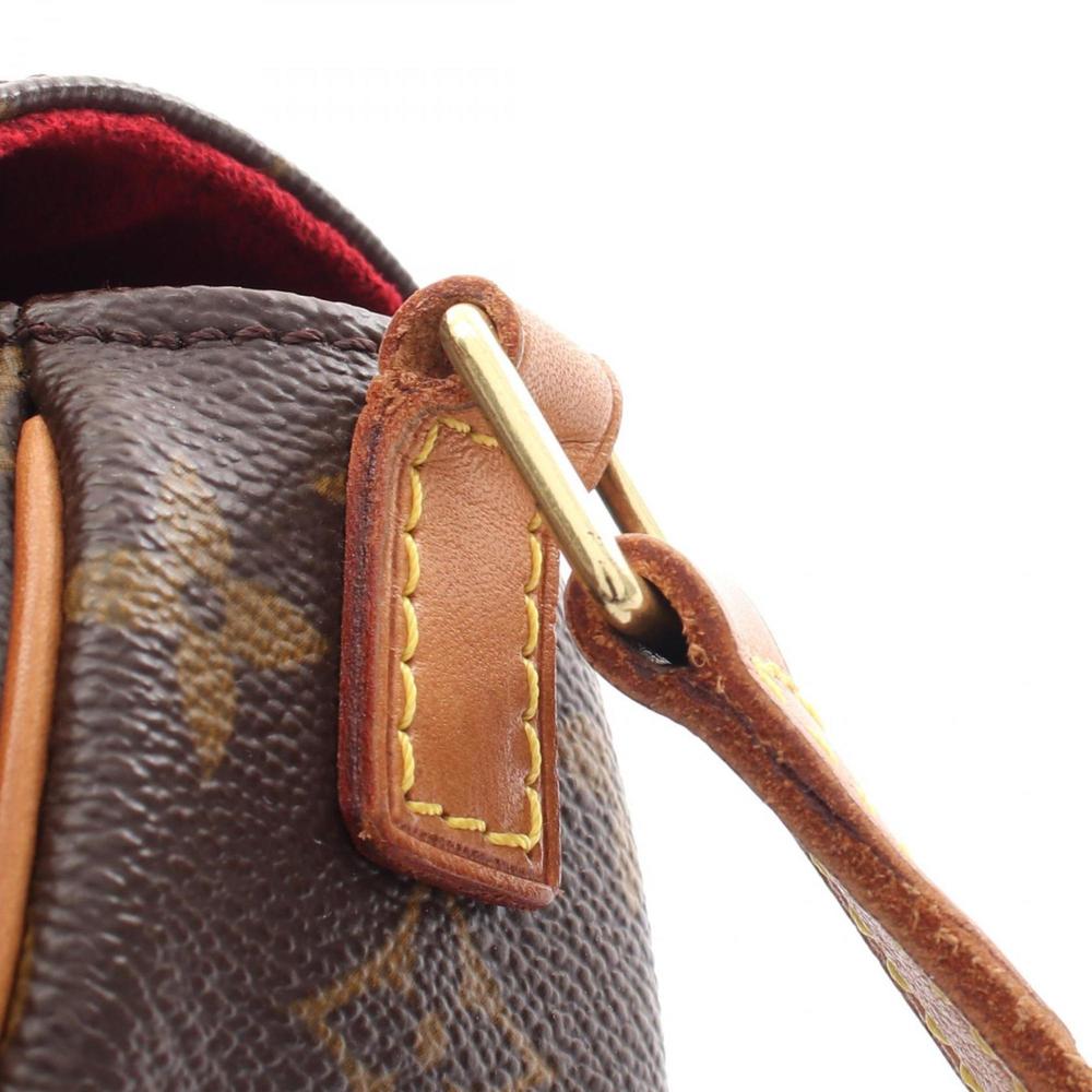 LOUIS VUITTON Authentic Brown Monogram Leather Shoulder Bag - Picture 9 of 11